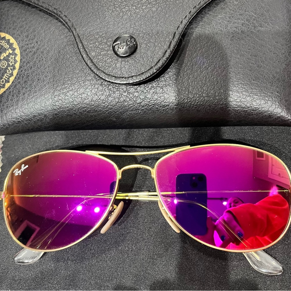 💗💛RAY-BAN AVIATORS Pink & Gold 💗💛